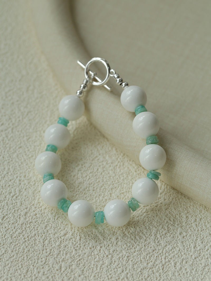 Celestial Wave Shell & Amazonite Beaded Bracelet - floysun