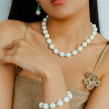 Celestial Wave Shell & Amazonite Beaded Bracelet - floysun