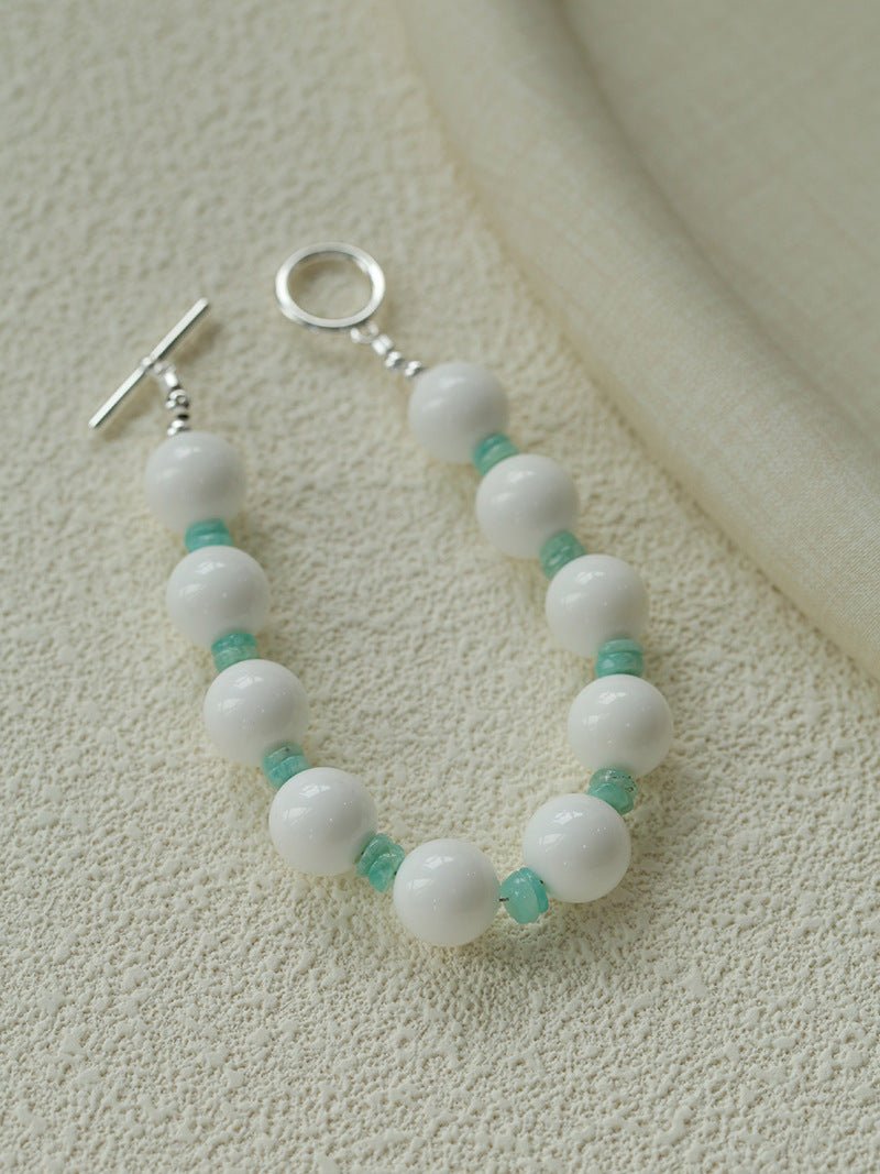 Celestial Wave Shell & Amazonite Beaded Bracelet - floysun