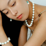 Celestial Wave Shell & Amazonite Beaded Necklace - floysun