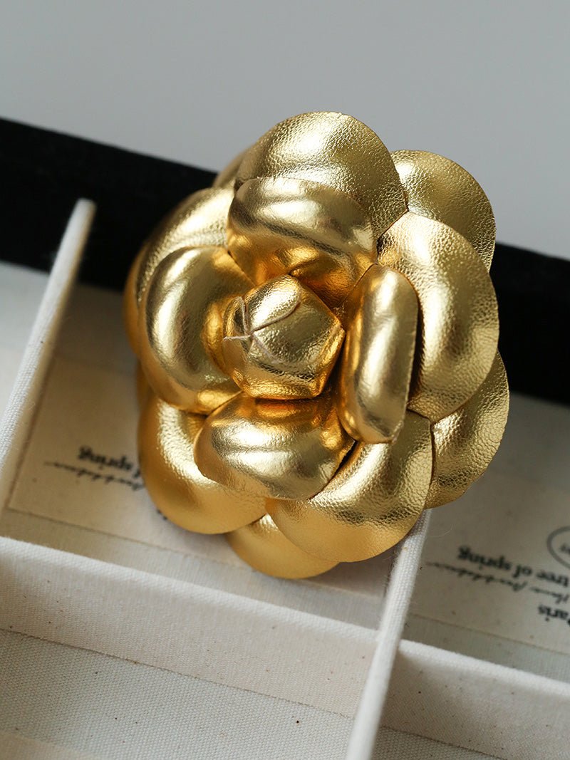 Chanel - Inspired Camellia Two - Way Brooch & Hair Clip - floysun