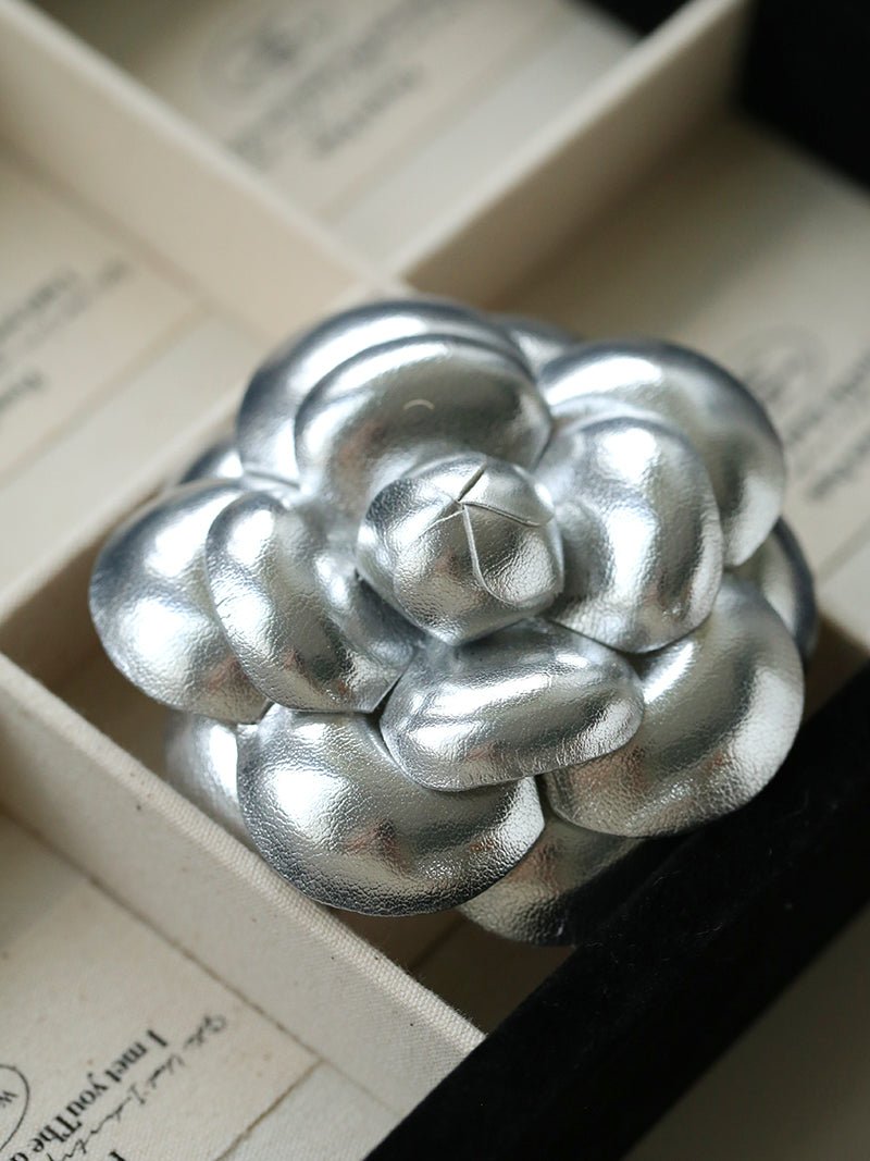 Chanel - Inspired Camellia Two - Way Brooch & Hair Clip - floysun