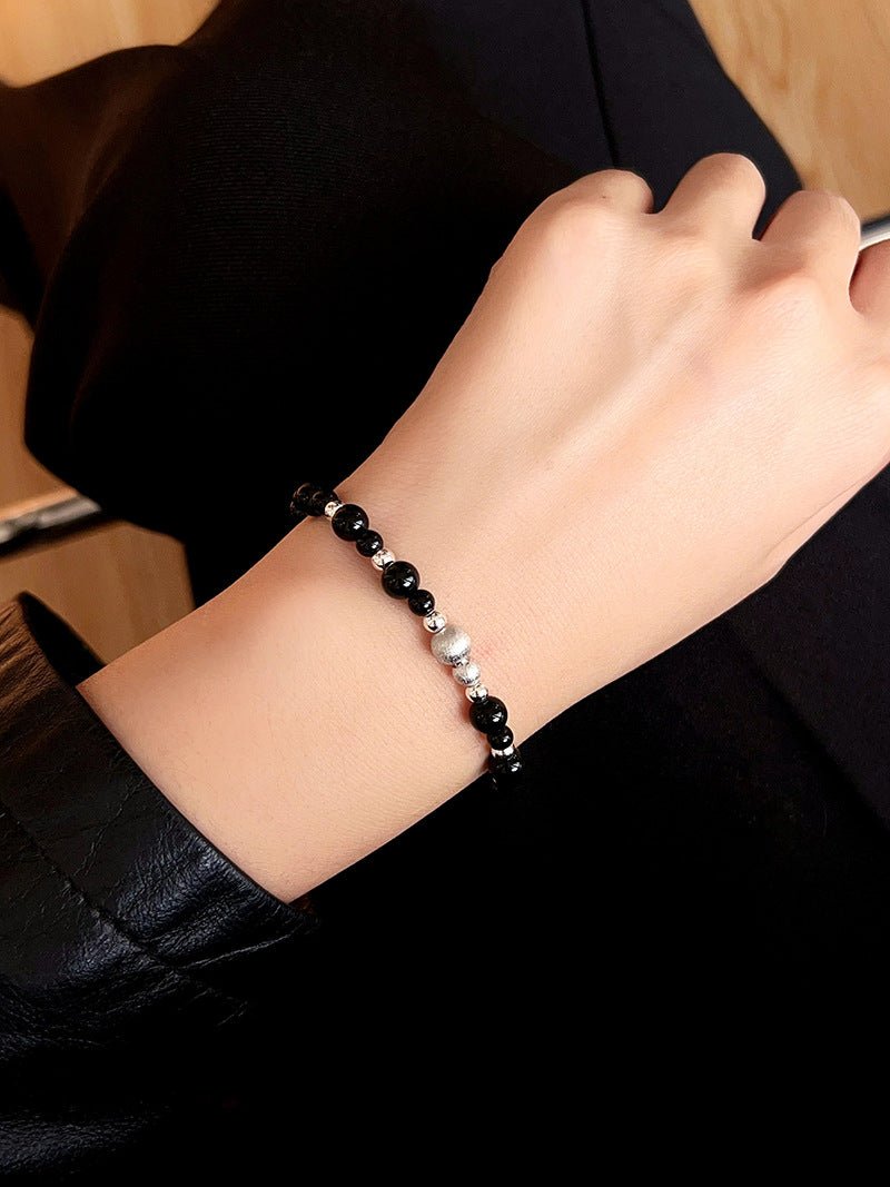 Chinese - Style Agate Gourd Bracelet – Red Agate / Black Agate - floysun