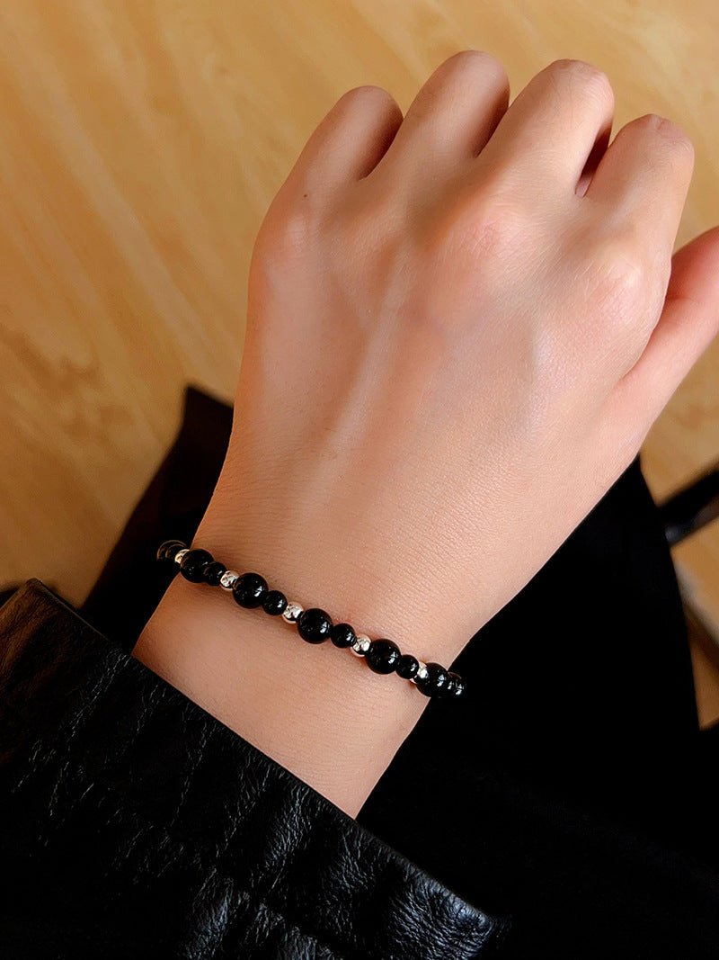 Chinese - Style Agate Gourd Bracelet – Red Agate / Black Agate - floysun