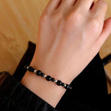 Chinese - Style Agate Gourd Bracelet – Red Agate / Black Agate - floysun