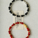 Chinese - Style Agate Gourd Bracelet – Red Agate / Black Agate - floysun