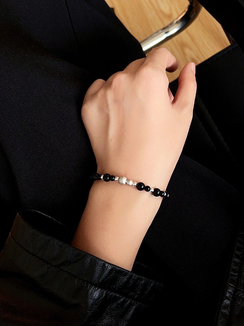 Chinese - Style Agate Gourd Bracelet – Red Agate / Black Agate - floysun