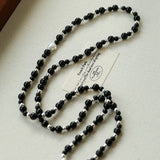 Chinese - Style Agate Gourd Necklace – Red Agate / Black Agate - floysun