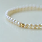Classic 18K Gold Mini Pearl Bracelet – Natural Freshwater Pearls - floysun