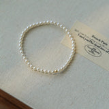 Classic 18K Gold Mini Pearl Bracelet – Natural Freshwater Pearls - floysun