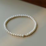 Classic 18K Gold Mini Pearl Bracelet – Natural Freshwater Pearls - floysun