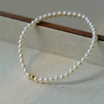 Classic 18K Gold Mini Pearl Bracelet – Natural Freshwater Pearls - floysun