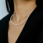 Classic Mini Pearl Necklace – Natural Freshwater Pearls - floysun