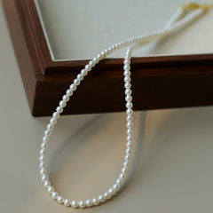 Classic Mini Pearl Necklace – Natural Freshwater Pearls - floysun