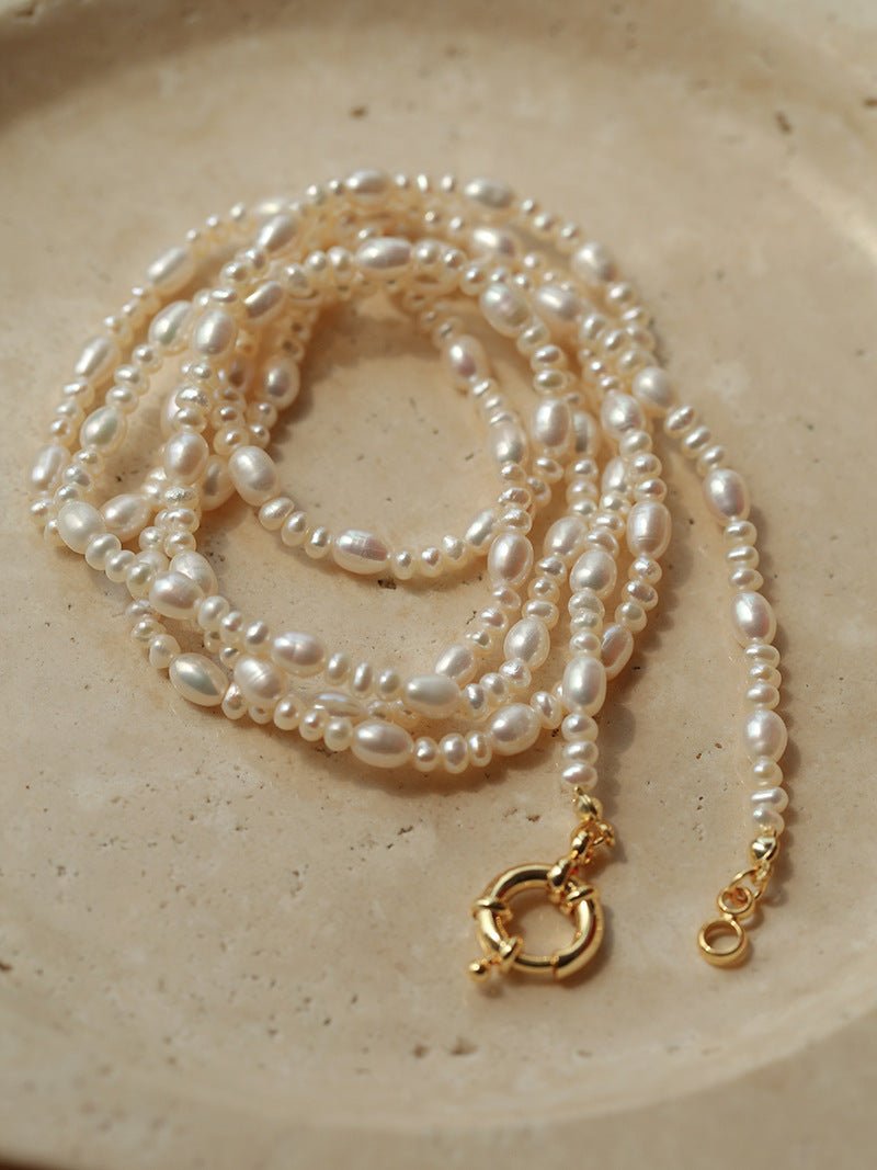 Classic Mixed Freshwater Pearl Long Style Necklace - floysun
