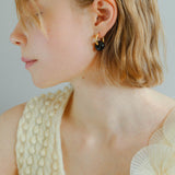 Classic Natural Stone Jade Hoop Earrings - floysun