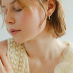 Classic Natural Stone Jade Hoop Earrings - floysun
