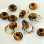 Classic Natural Stone Jade Hoop Earrings - floysun