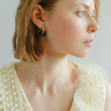 Classic Natural Stone Jade Hoop Earrings - floysun