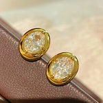 Classic Solitaire Four - Prong Stud Earrings - floysun