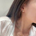 Classic Solitaire Four - Prong Stud Earrings - floysun