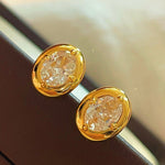 Classic Solitaire Four - Prong Stud Earrings - floysun