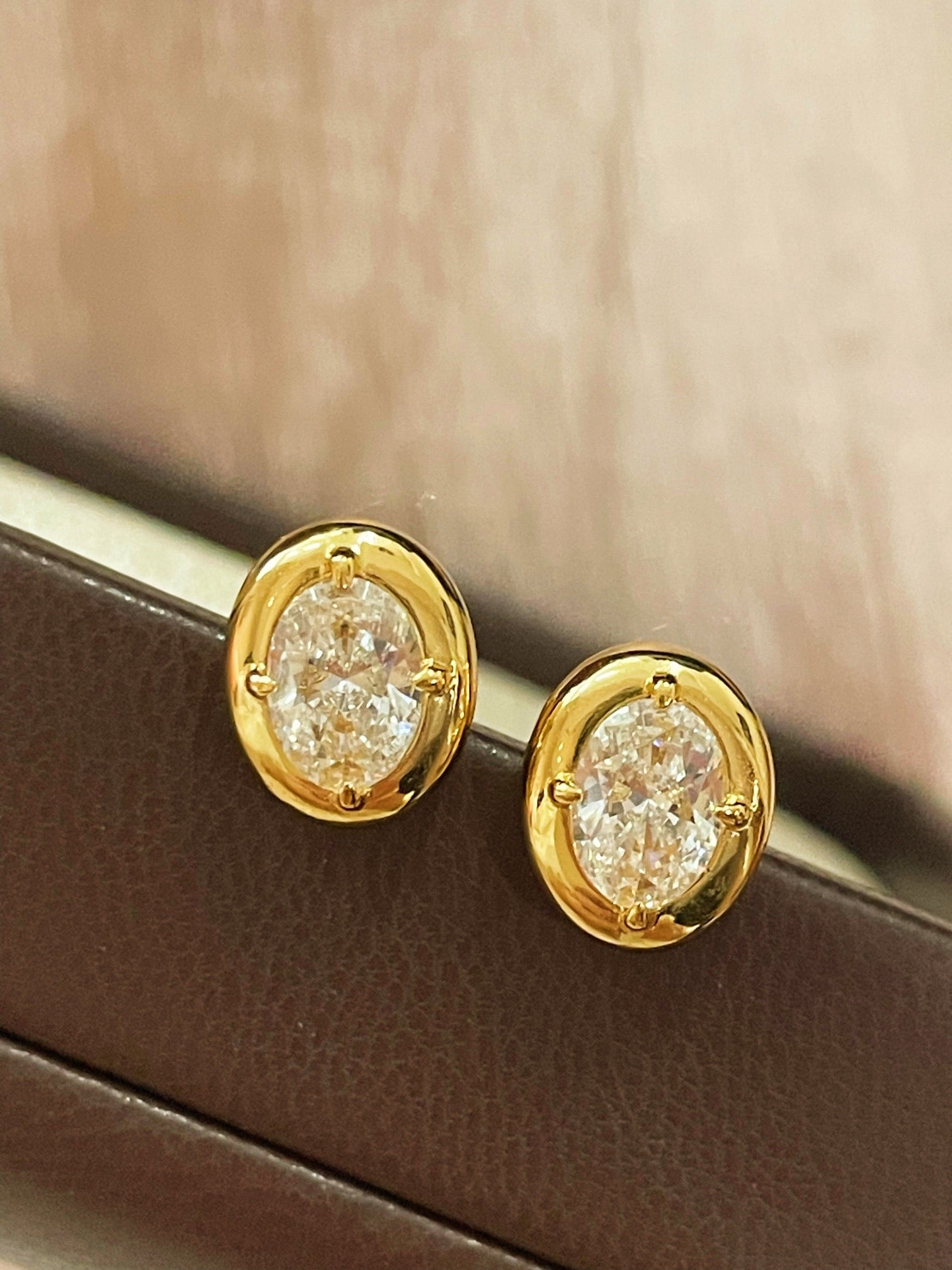 Classic Solitaire Four - Prong Stud Earrings - floysun