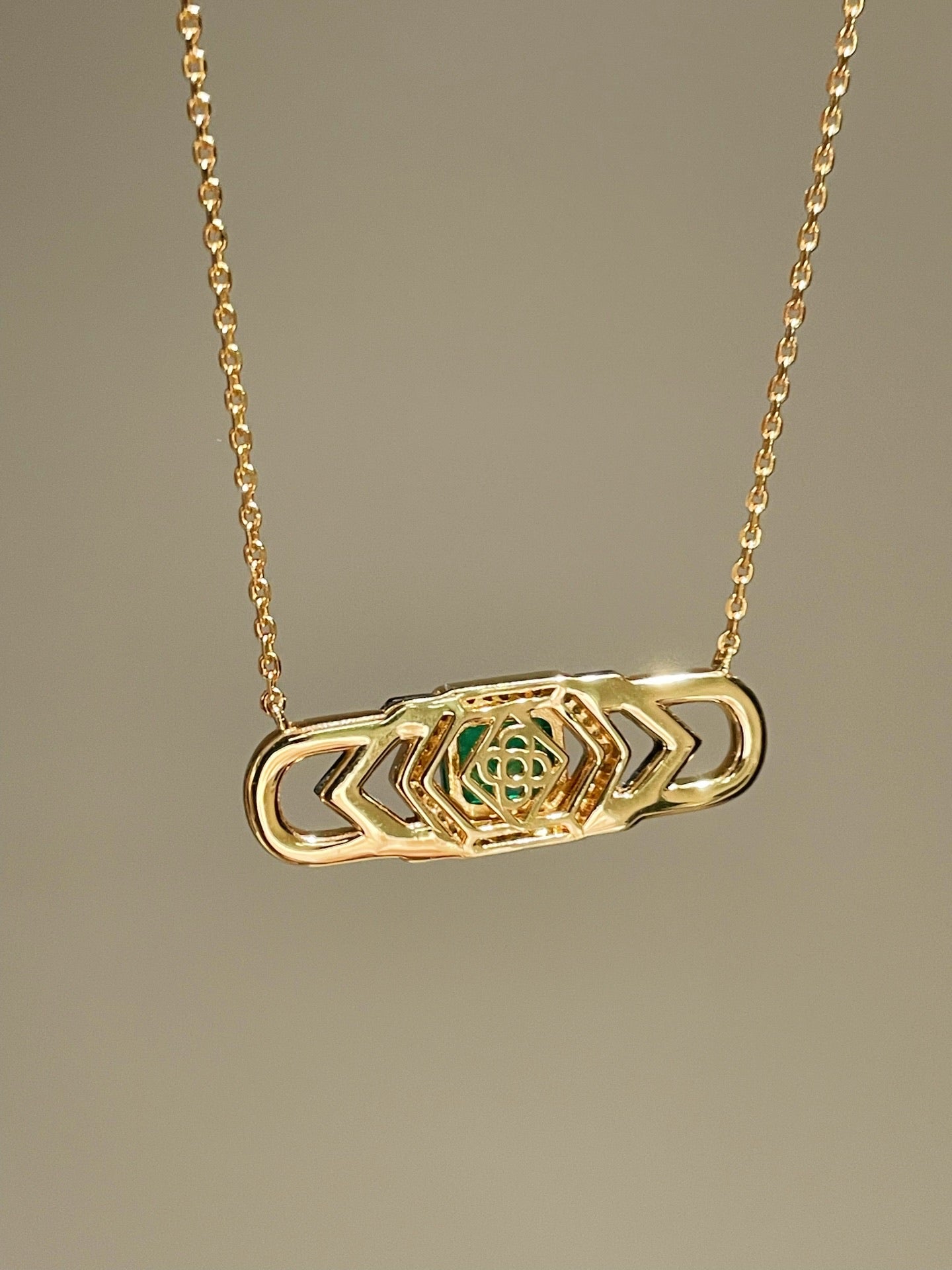 Colombian Black Onyx Geometric Collar Necklace - floysun