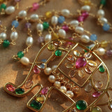 Colorful Handcrafted Glass Elephant Pearl Necklace - floysun