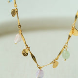 Colorful Irregular Crystal Chain Necklace - floysun