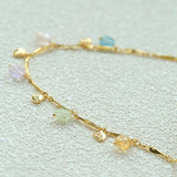 Colorful Irregular Crystal Chain Necklace - floysun