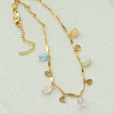 Colorful Irregular Crystal Chain Necklace - floysun