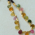 Colorful Waterdrop Tourmaline Woven Bracelet - floysun