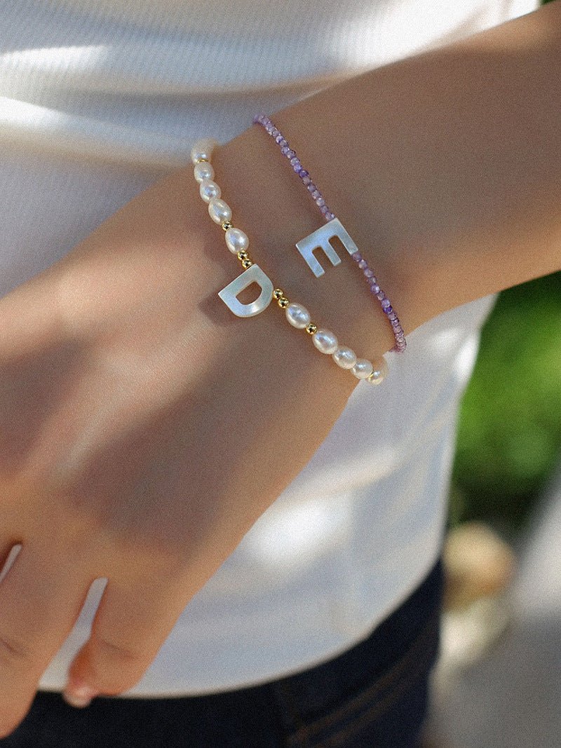 Colorful Zircon Beaded 26 Letters Bracelet - floysun