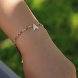 Colorful Zircon Beaded 26 Letters Bracelet - floysun