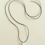Conch Leather Striped Long Style Pendant Necklace - floysun