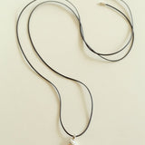 Conch Leather Striped Long Style Pendant Necklace - floysun