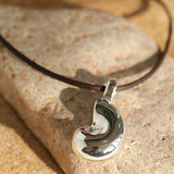 Conch Leather Striped Long Style Pendant Necklace - floysun