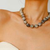 Crazy Agate Beaded Necklace - floysun