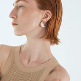 Creamy Enamel Hoop Earrings - floysun