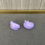 Creamy Enamel Hoop Earrings - floysun