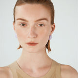 Creamy Enamel Hoop Earrings - floysun