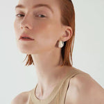 Creamy Enamel Hoop Earrings - floysun