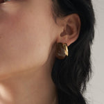 Creamy Enamel Hoop Earrings - floysun