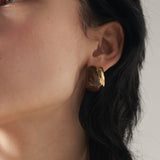 Creamy Enamel Hoop Earrings - floysun