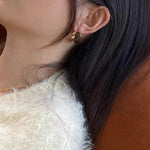 Creamy Enamel Hoop Earrings - floysun