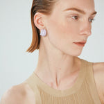 Creamy Enamel Hoop Earrings - floysun
