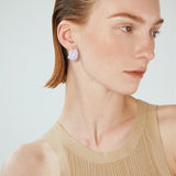 Creamy Enamel Hoop Earrings - floysun