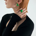 Creamy Enamel Hoop Earrings - floysun