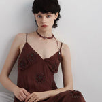 Creative Essence Garnet & Pearl Necklace - floysun